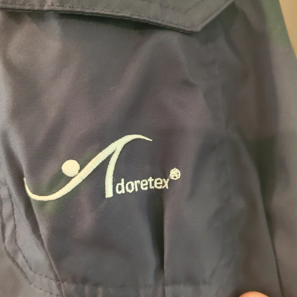 Adoretex Navy Blue Swim Parka with Yellow Fleece Lining - Picture 3 of 10